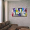 dipinto a mano astratto pezzo unico 150x80-c686 - immagine 5