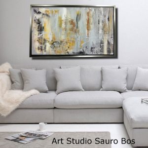 quadro astratto c687divano bianco interioe.tagliato 300x300 - painting 120x70 abstract for living room with gold frame