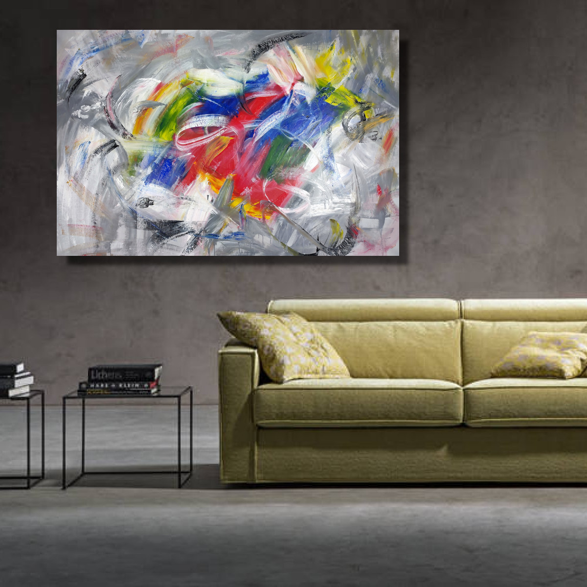 dipinto astratto per soggiorno c705 - quadri moderni per salotto