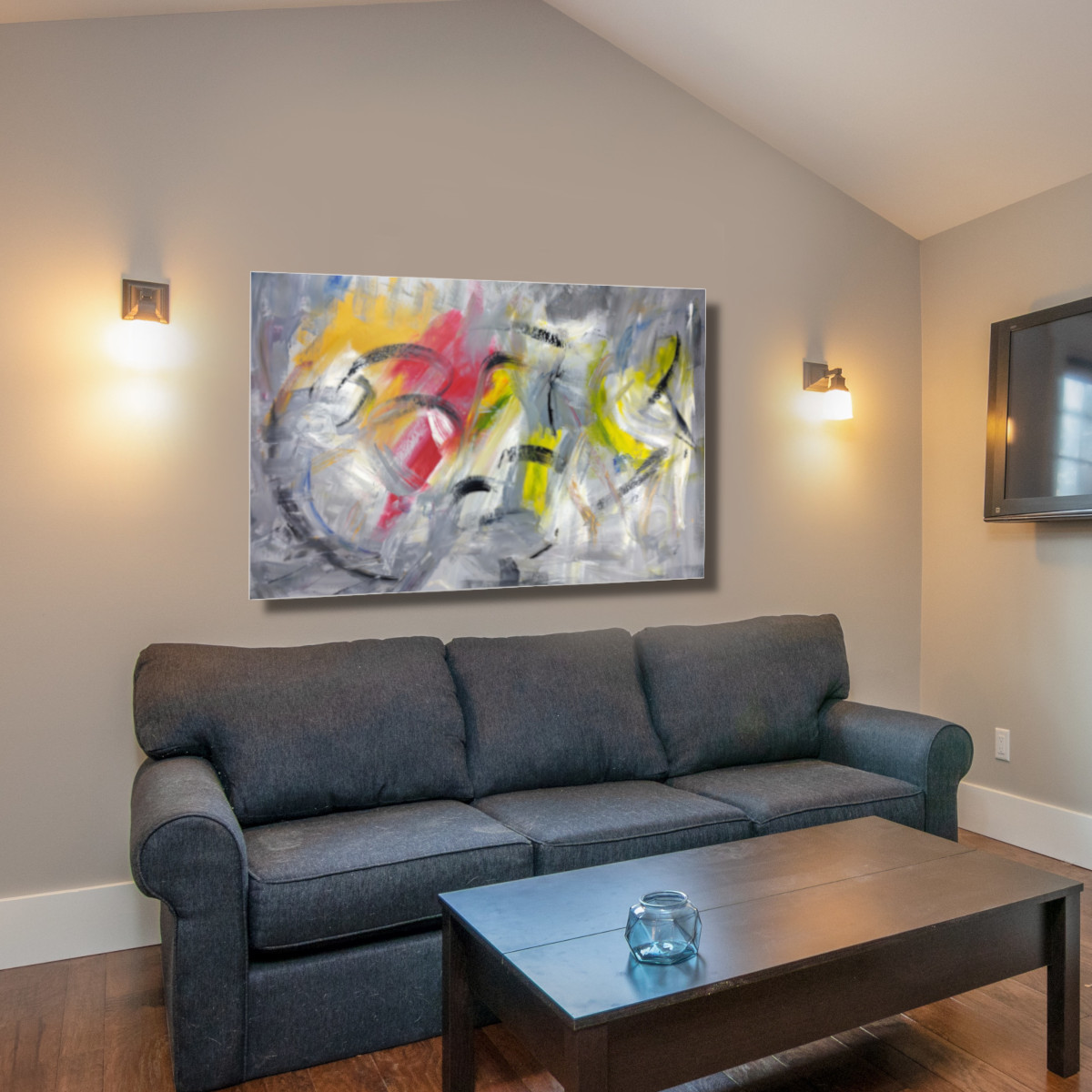 quadri moderni per soggiorno moderno c708 - dipinti quadri moderni