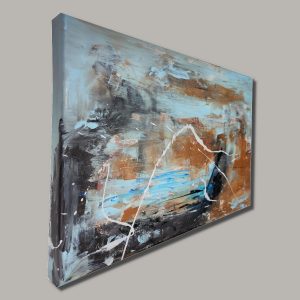 quadro astratto c694 300x300 - hand-painted painting on canvas with silver frame 120x70