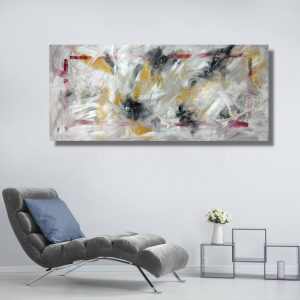 quadri astratti moderni grandi c719 300x300 - quadro moderno con cornice  oro 120x70