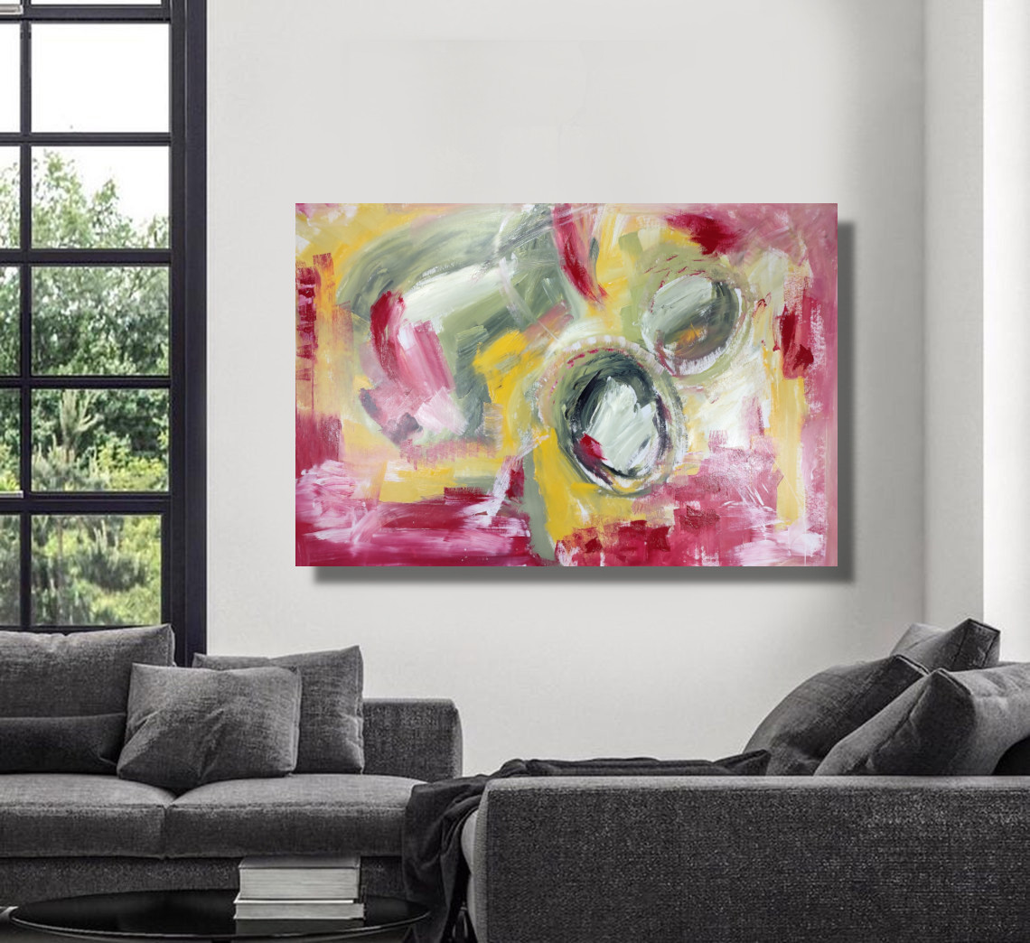 quadri dipinti a mano astratti c714 - quadri moderni per soggiorno