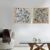quadro per soggiorno 2 tele 50x50 con cornice - immagine 5