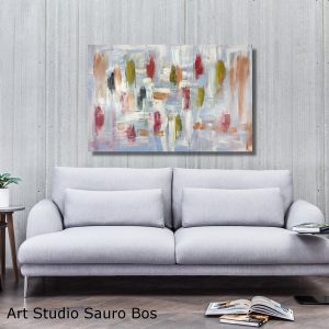 dipinto a mano astratto c745 300x300 - quadro moderno con cornice  oro 120x70