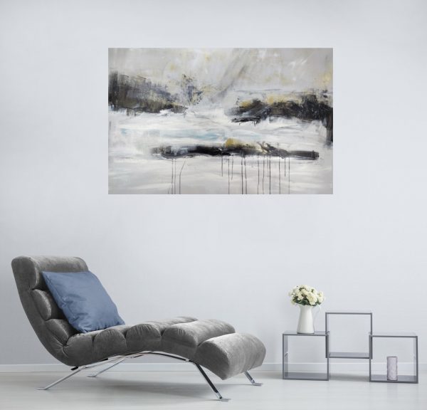 quadro per soggiorno astratto fatto a mano-c725 - immagine 3