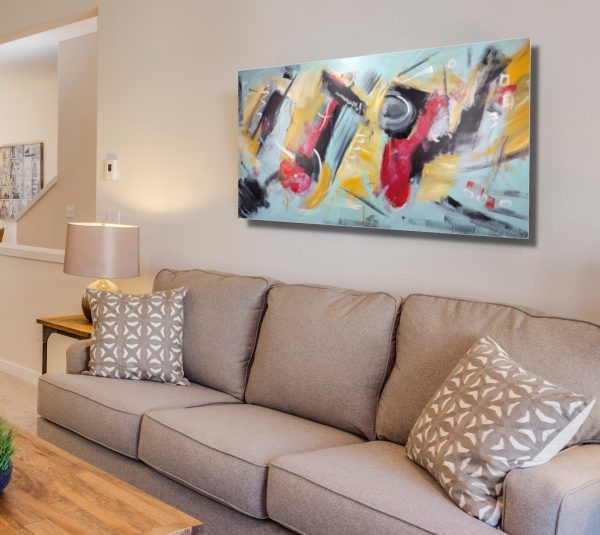 quadro-su-tela-moderno-grande-200x100-cm-c763 - immagine 2