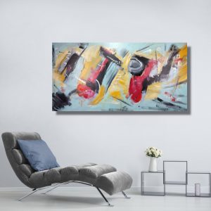 quadri astratti moderni grandi c763 300x300 - dipinto astratto 120x60 per soggiorno con cornice oro