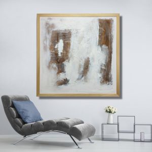 quadri astratti moderni grandi c770 300x300 - Hand-painted abstract painting on canvas with 120x70 gold frame