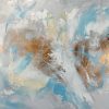 quadro moderno astratto oro fatto a mano-c779 - immagine 5