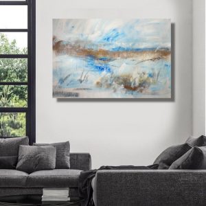 quadro per soggiorno paesaggio astratto c796