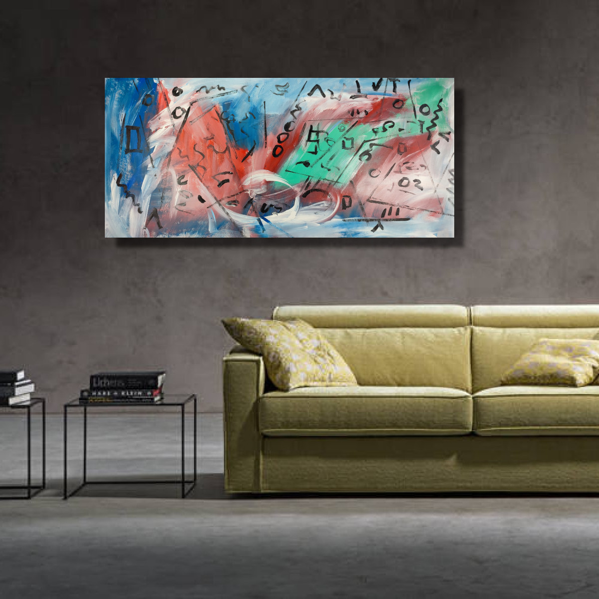 quadri moderni astratti soggiorno c794 - quadri astratti moderni dipinti a mano