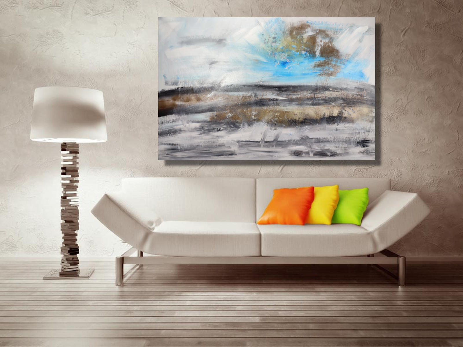 quadri su tella soggiorno c795 - quadri olio su tela astratti grandi
