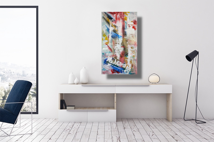 dipinto astratto c815 - quadri moderni per soggiorno