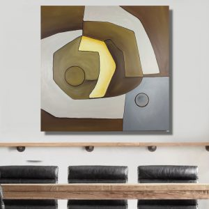 quadri astratti moderni dipinti a mano c814 300x300 - Hand-painted abstract painting on canvas with 120x70 gold frame