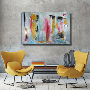 quadro per salotto astratto c820 300x300 - quadri grandi dipinti a mano su tela