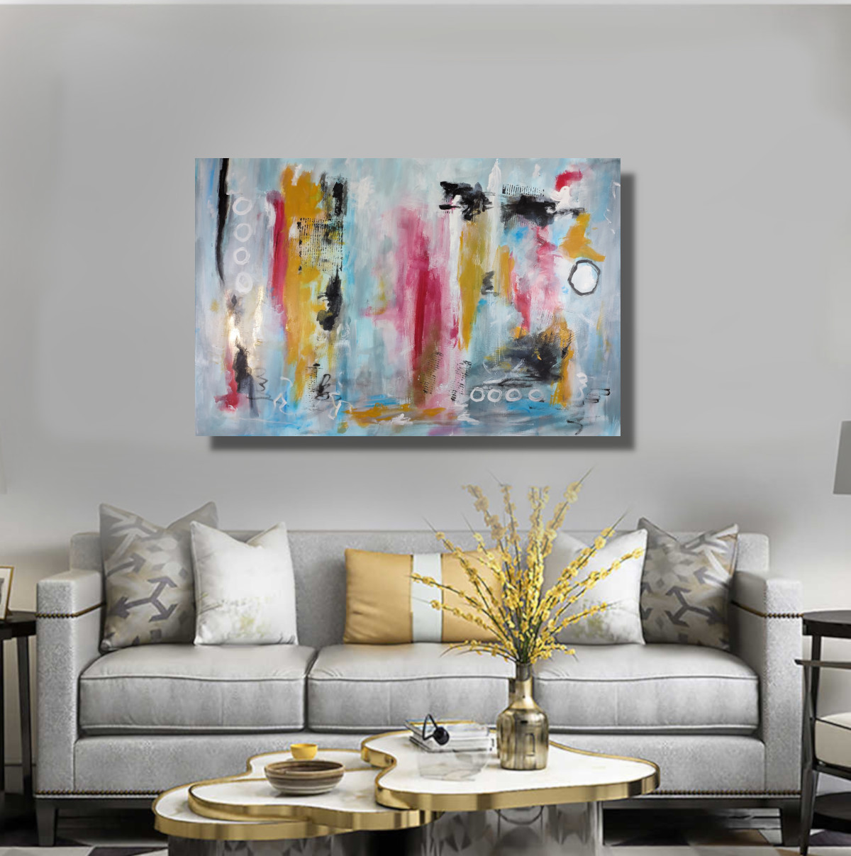 quadro per soggiorno astratto c820 - offerta codice sconto 50