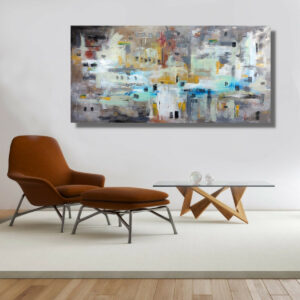 quadri su tela astratto per soggiorno c822 300x300 - dipinto paesaggio moderno su tela 100x80