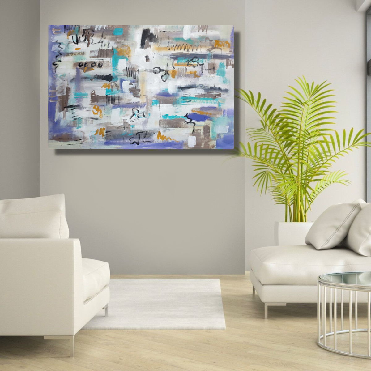 quadro dipinto a mano moderno c826 - AUTHOR'S ABSTRACT PAINTINGS