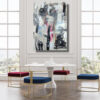 quadro per soggiorno astratto 100x70 verticale c840 - immagine 4