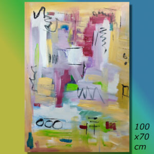 quadro verticale astratto c828 300x300 - quadri astratti moderni dipinti a mano
