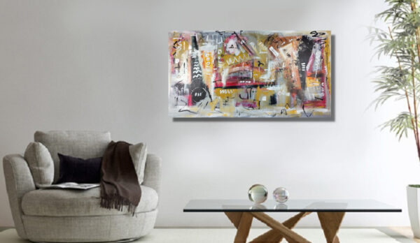 quadro per soggiorno astratto fatto a mano-150x80-c842 - immagine 3
