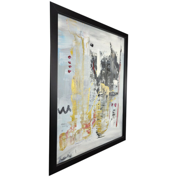 dipinto su tela astratto 30x40 con cornice za046 - immagine 3