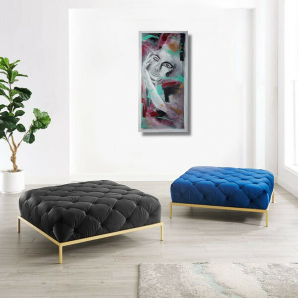 quadro per soggiorno astratto 82x40 verticale c848 - immagine 3