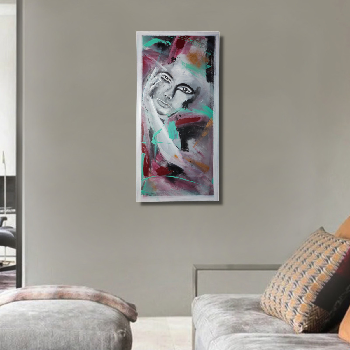 quadro ritratto c848 - quadri moderni per salotto
