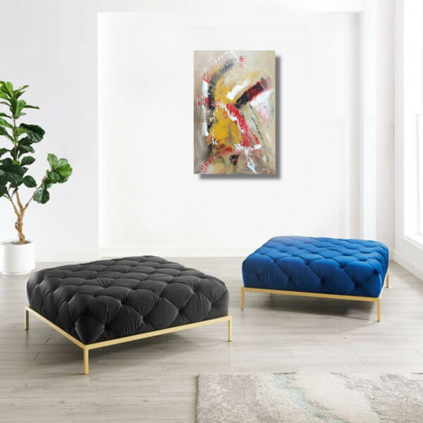 quadro per soggiorno astratto 60x40 verticale c862 - immagine 3