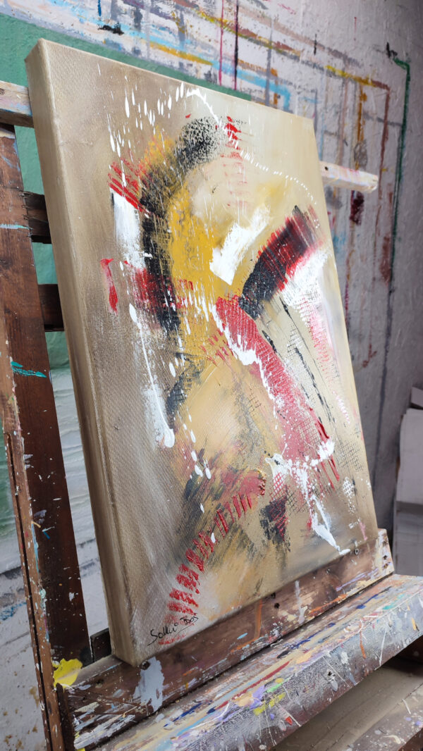 quadro per soggiorno astratto 60x40 verticale c862 - immagine 2