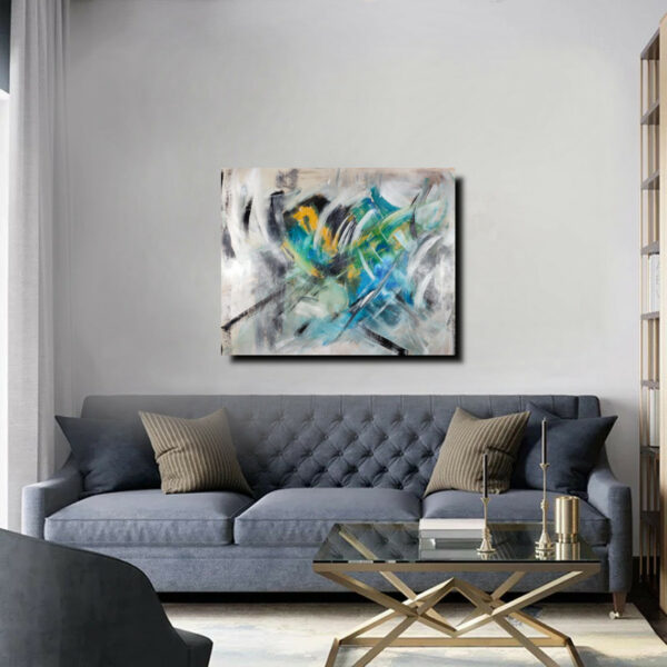 quadri moderni colorati su tela 100x80-c866 - immagine 3