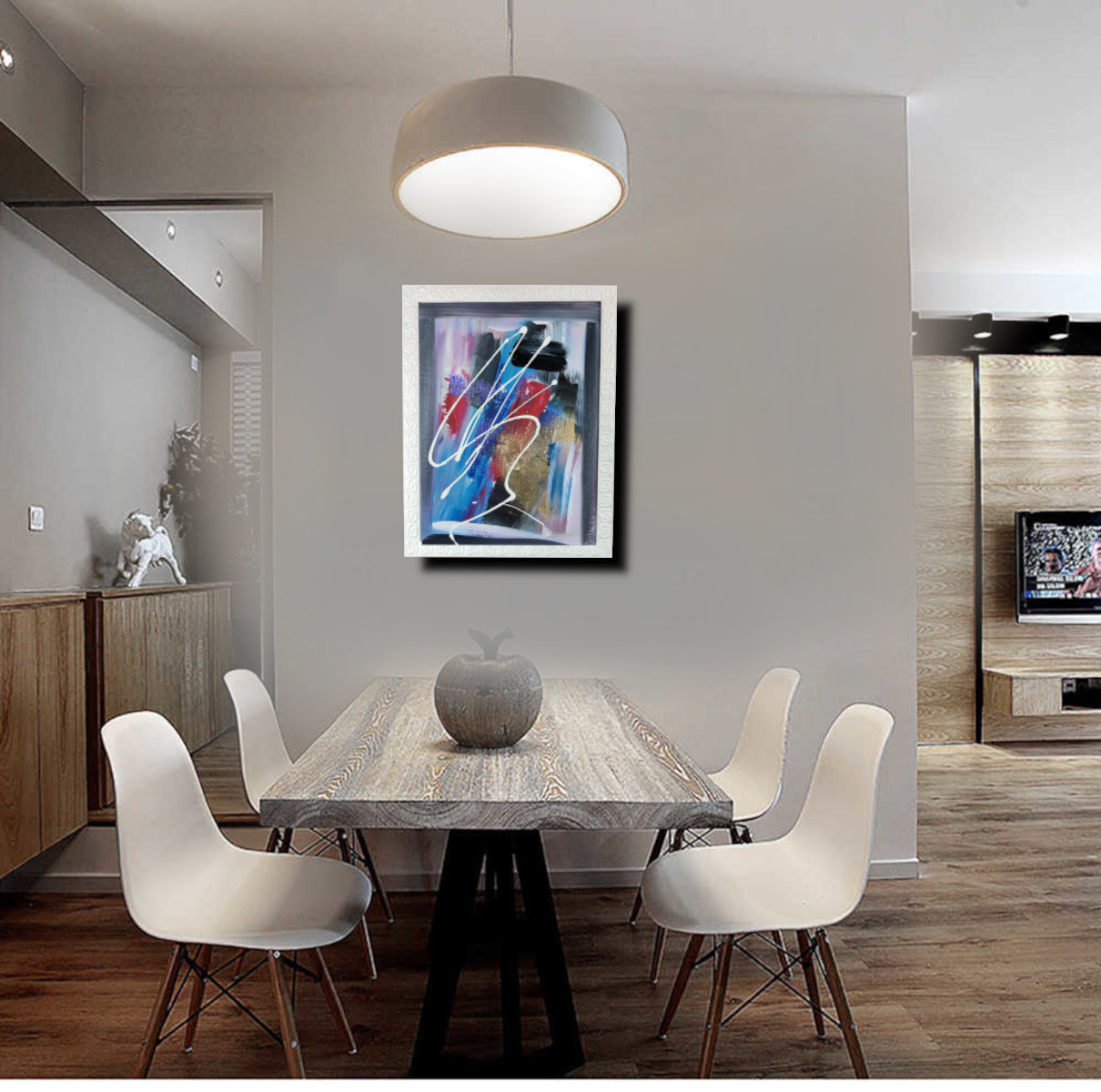 quadro con cornic za089 - quadri moderni per salotto