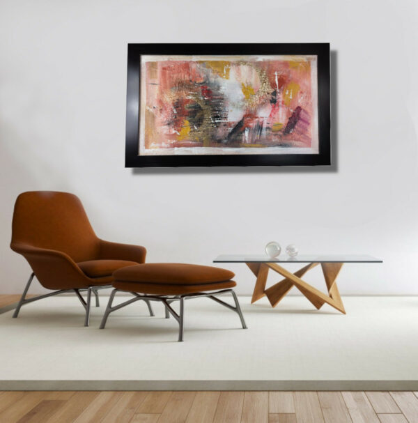 dipinto su tela 50x90 con cornice c870 - immagine 6
