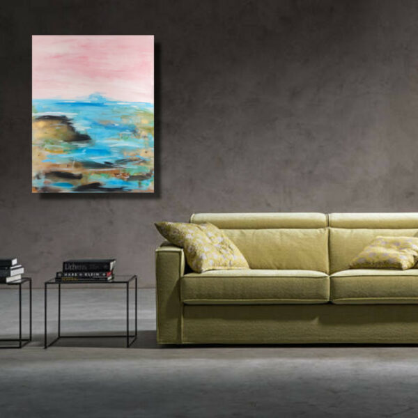 quadro per soggiorno astratto 90x70 verticale c872 - immagine 4