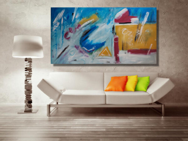 quadro per soggiorno astratto fatto a mano-150x80-c873 - immagine 4