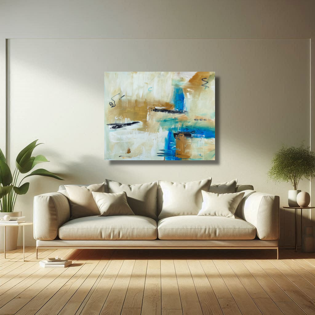 quadro per soggiorno moderno blu c885 - Quadro Astratto Moderno Beige e Blu per Soggiorno Elegante | Arte Contemporanea su Tela-c885 quadro per soggiorno moderno blu c885 - Quadro Astratto Moderno Beige e Blu per Soggiorno Elegante | Arte Contemporanea su Tela-c885